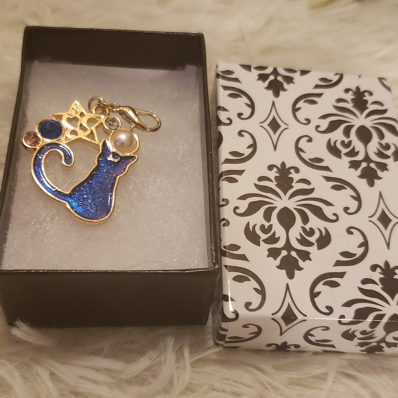 Cat Star Pearl Dangle Keychain /purse Charm - Picture 6 of 6